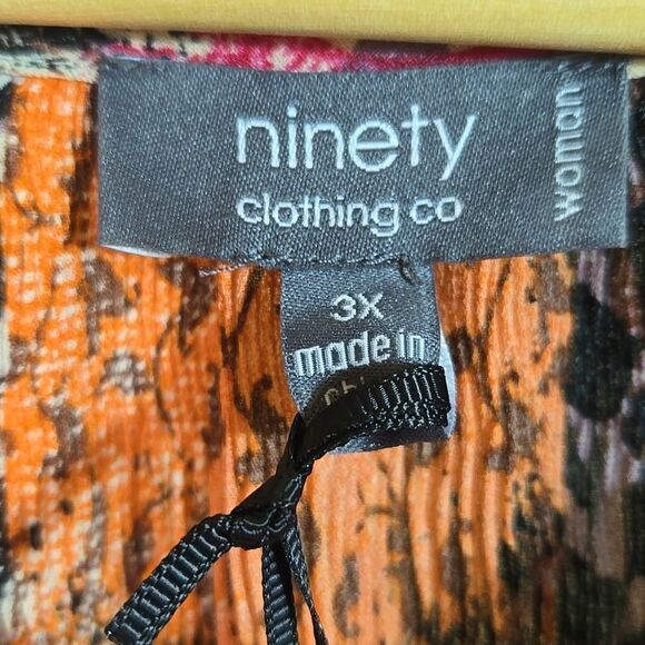 Boho Patchwork Pleated Top Size 3X Festival Cottagecore - Picture 3 of 15